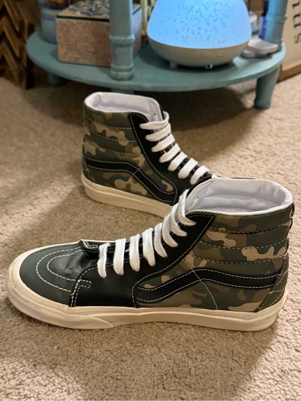 Vans Sk8-Hi Mixed Utility sneakers camo green black 7